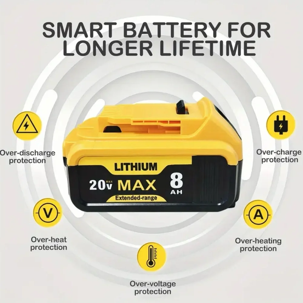 Lithium 20V Max Battery Pack - Yellow and Black